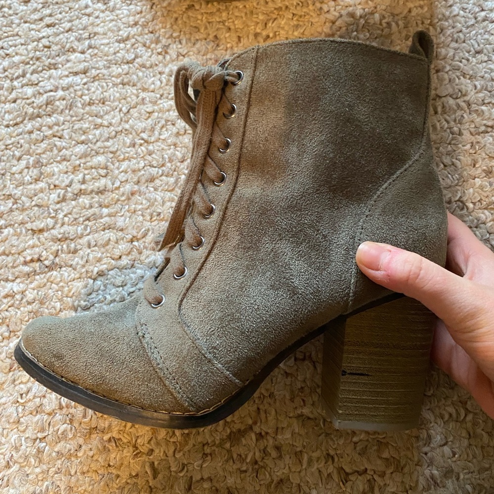 Target Green Heeled Booties